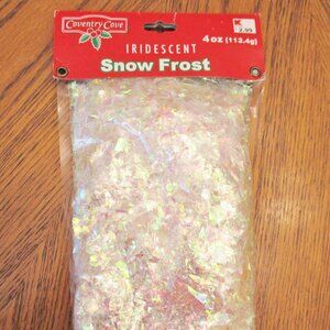NEW! Vintage Coventry Cove Iridescent Christmas Snow Frost/Flakes, 4 oz. Bag